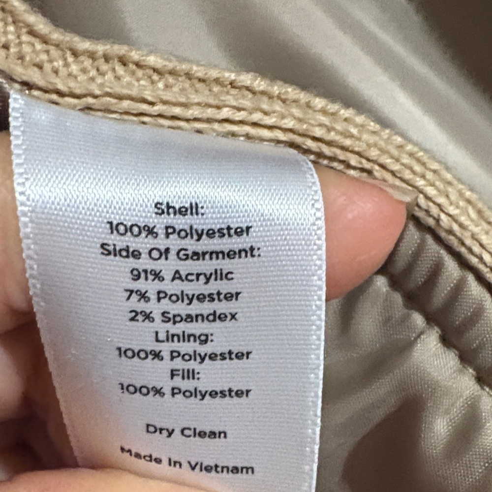 Talbots Beige Quilted Jacket - Picture 9 of 10